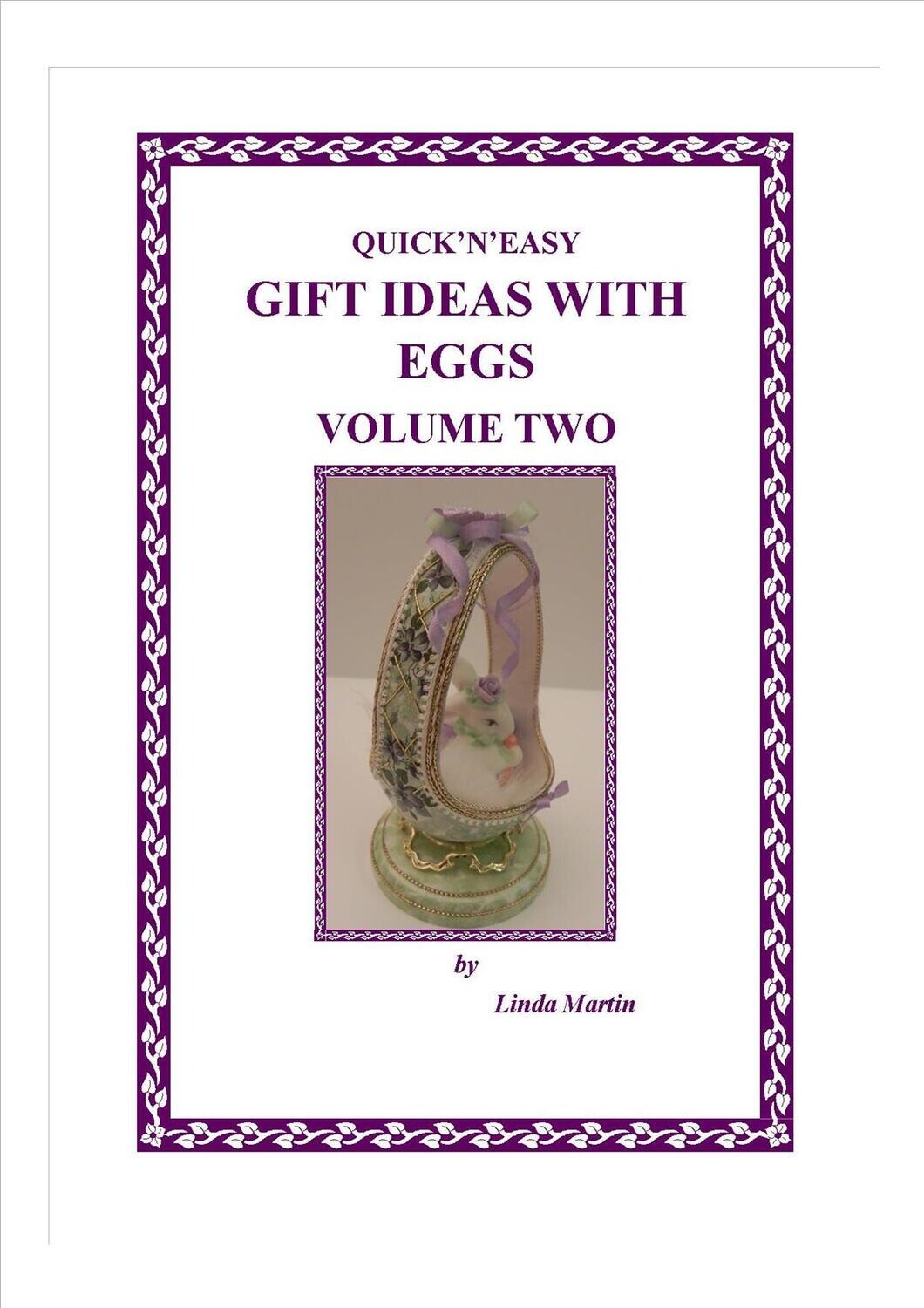 BOOK - Quick'n'Easy Gift - Volume 2 - Ideas with eggs by Linda Martin