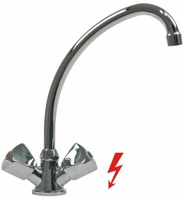 Mischbatterie, Einloch, 3/8", Tischmontage, NIEDERDRUCK