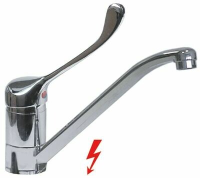Mischbatterie, Einloch, 1/2", Tischmontage, NIEDERDRUCK