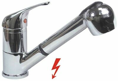 Mischbatterie, Einloch, 1/2", Tischmontage, NIEDERDRUCK