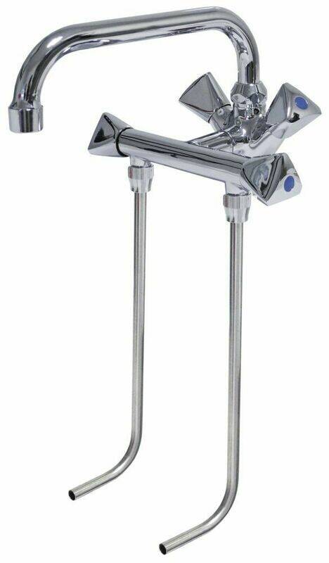 Thekenarmatur, 2 Becken, 3/8 Thekenarmatur, 2 Becken, 3/8", NIEDERDRUCK