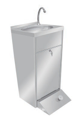 Handwaschbecken mit Fussbedienung