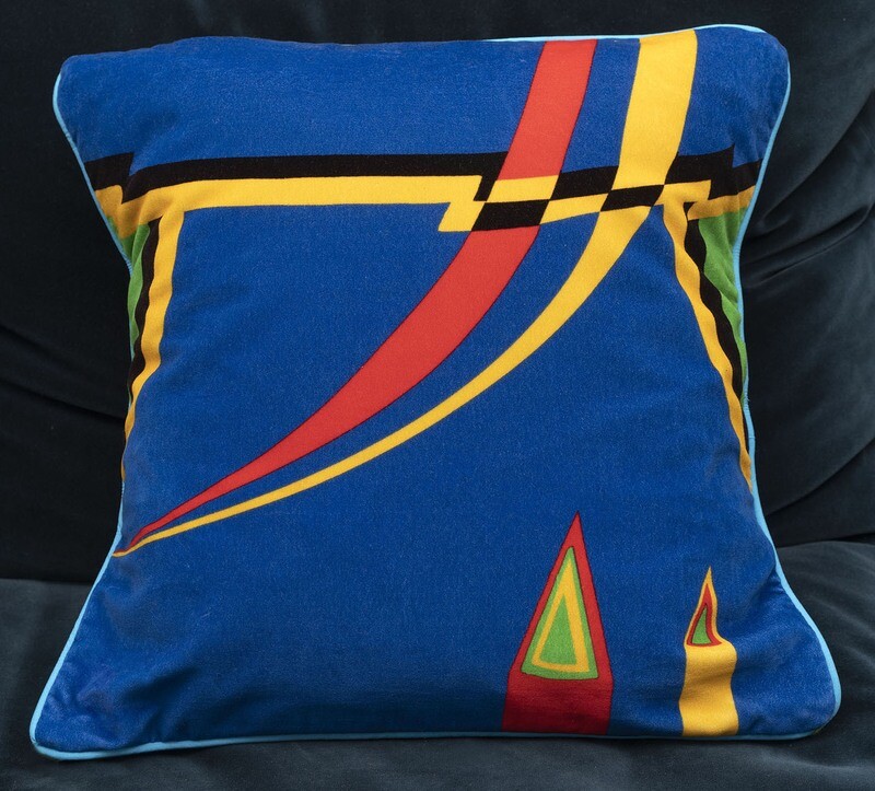 NAT THE CAT CUSHION COVER - GEOMETRIC NAT THE CAT CUSHION COVER - GEOMETRIC