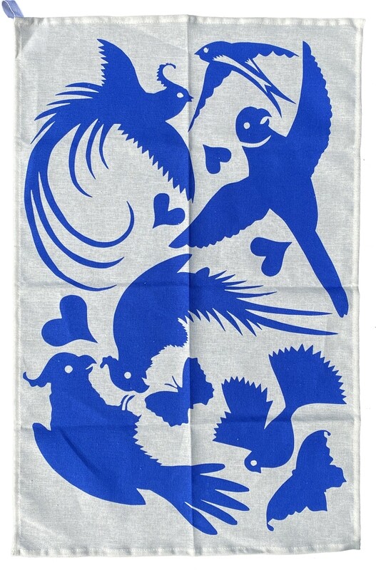 Tea Towel - Blue Birds