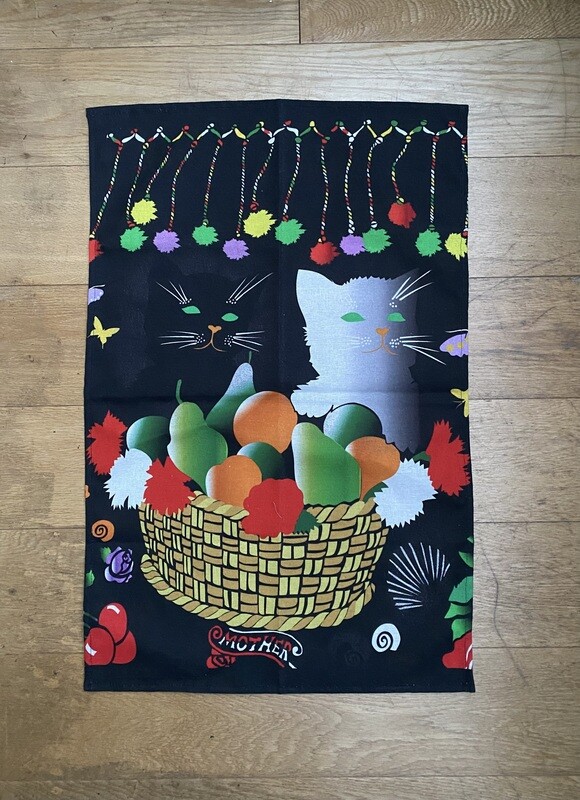 Tea Towel - Cats with Basket