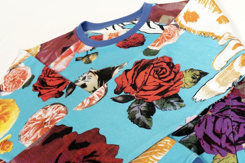 "NatTheCat" digitally printed sweatshirt NTC#004  TURQUOISE