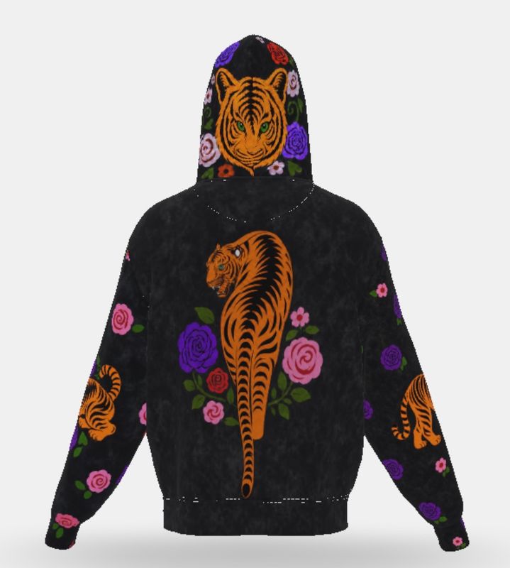 Zipped hoodie “tigers”