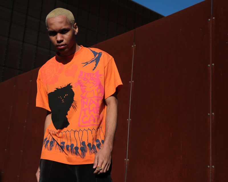 Orange Nat Cat t-shirt