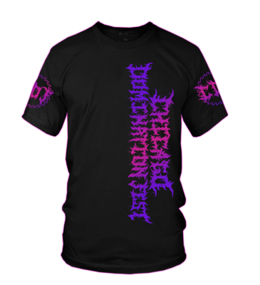 CDF 7 Metallic Purple Logo T-Shirt
