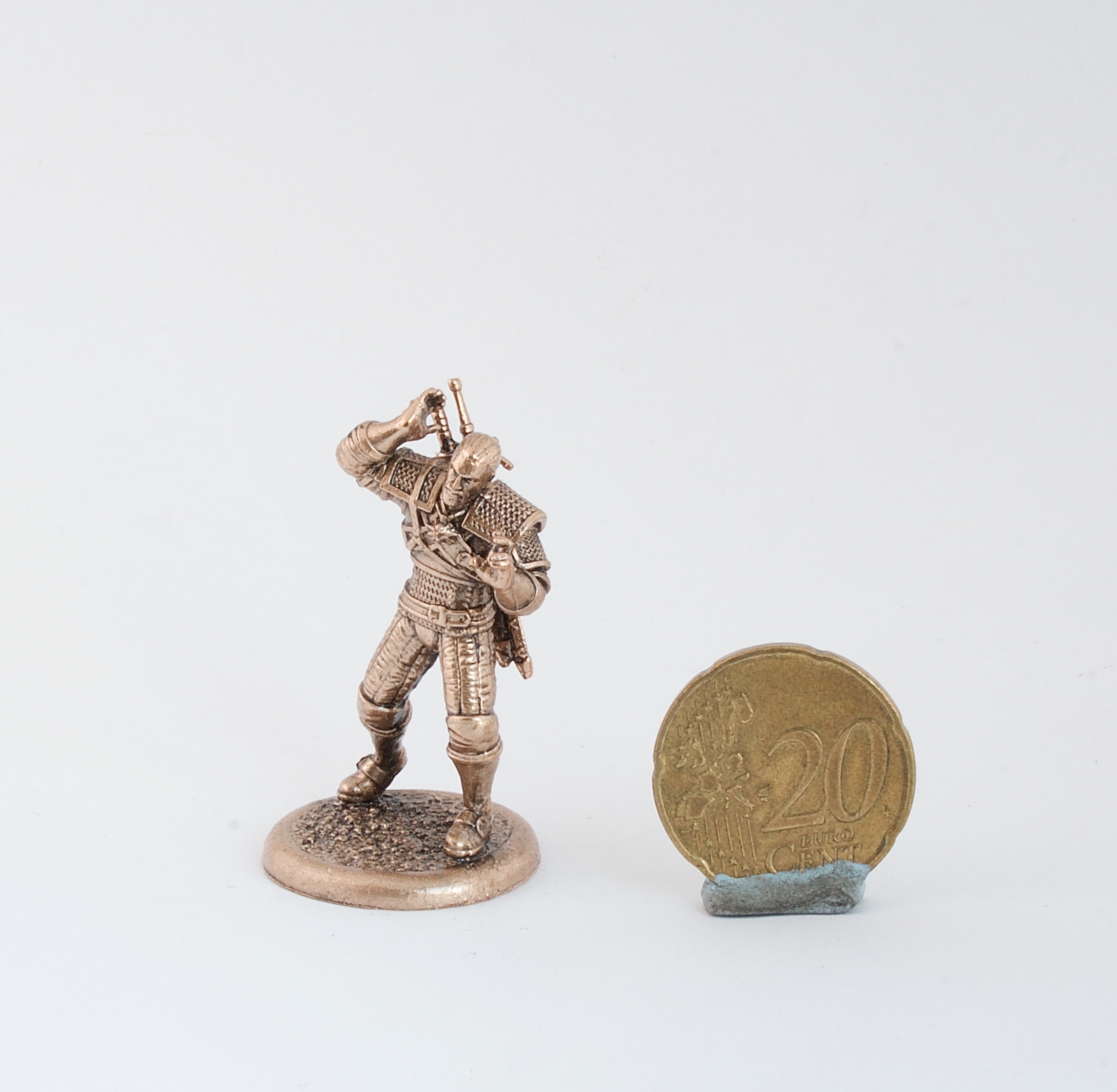 The Witcher Vesemir bronze metall collectible miniature figure 40mm 
