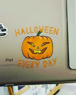 Clear Sticker, Halloween Every Day