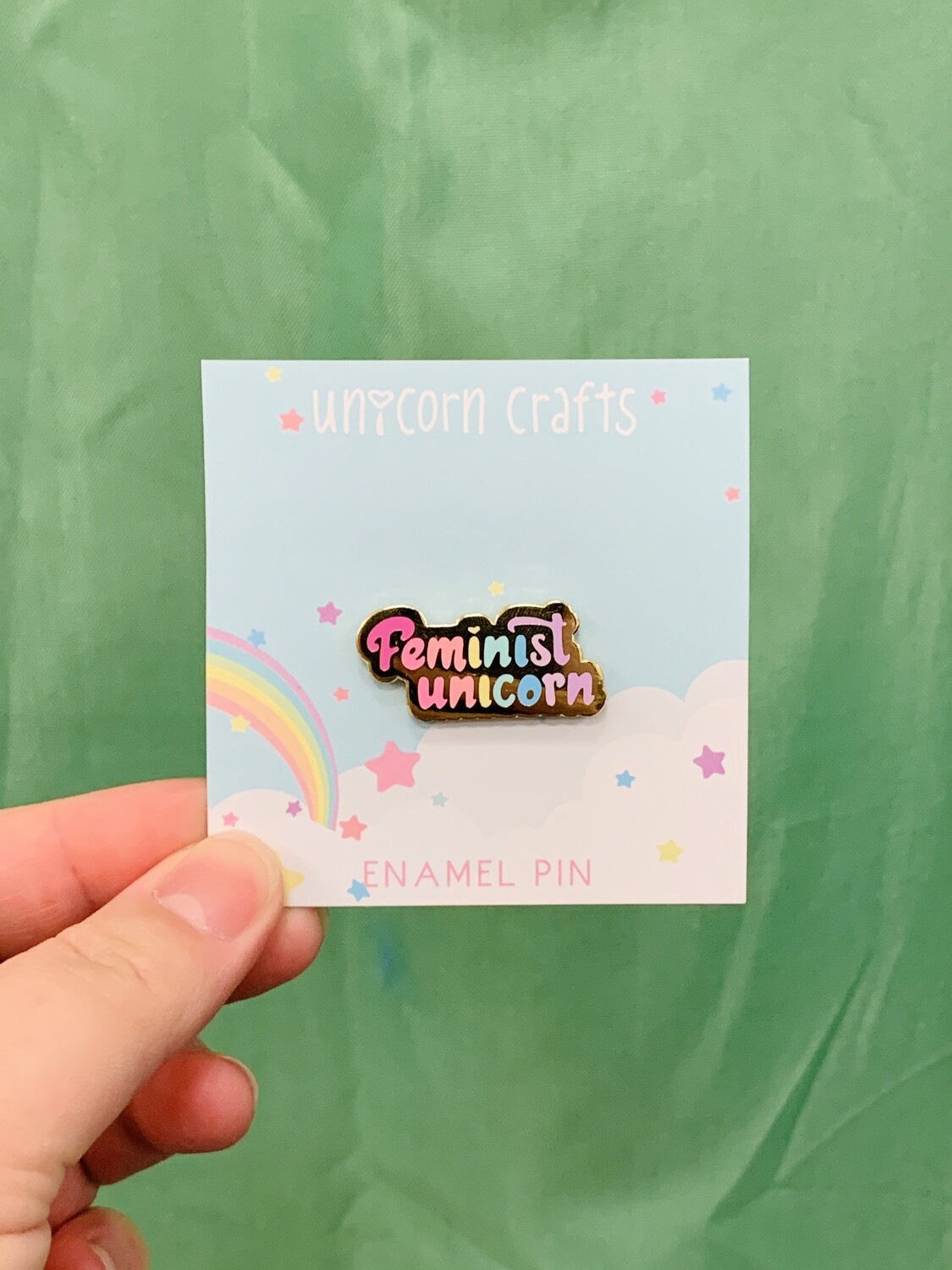 Feminist Unicorn - Rainbow - Enamel Pin