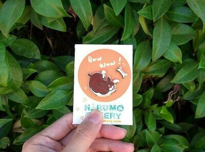 Bow! Wow! 2 Piece Enamel Pin Set