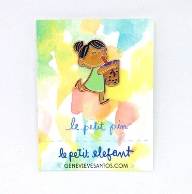 Bunhead Boba Girl Enamel Pin