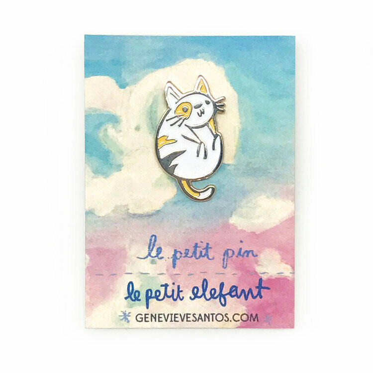 Silly Kitty Enamel Pin