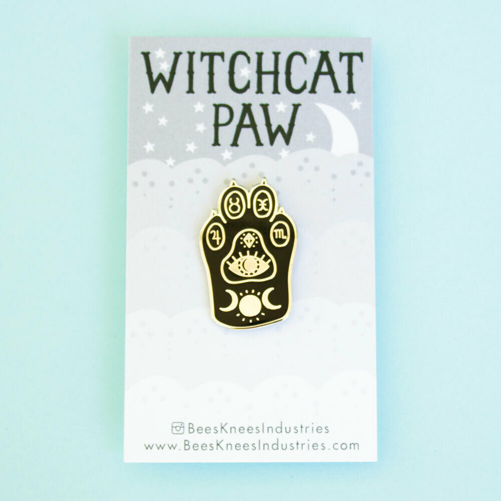Witchcat Paw Enamel Pin