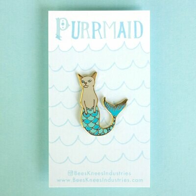 Purrmaid Enamel Pin