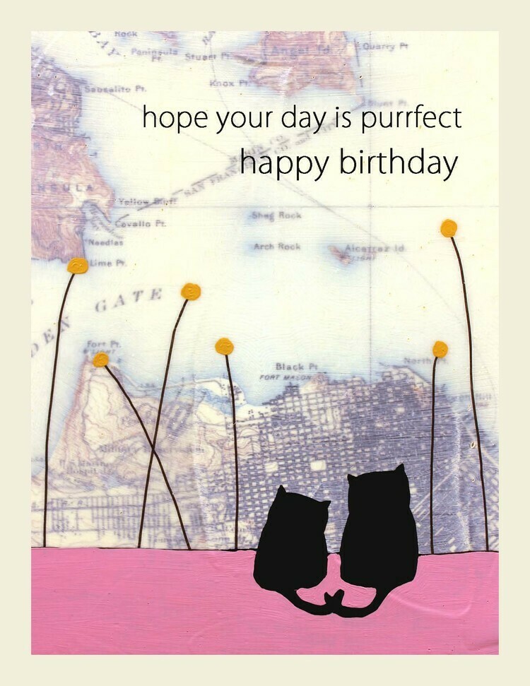 Purrfect Birthday Notecard - II