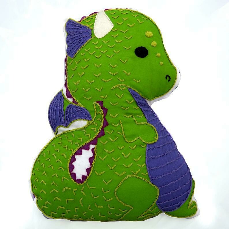 SALE - Crafty Creatures Embroidery Kit - Dragon