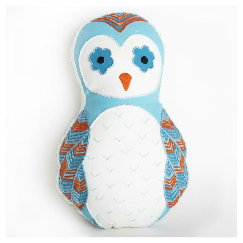 SALE - Crafty Creatures Embroidery Kit - Owl