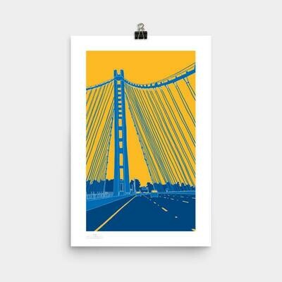 Bay Bridge Poster, 11 x 17