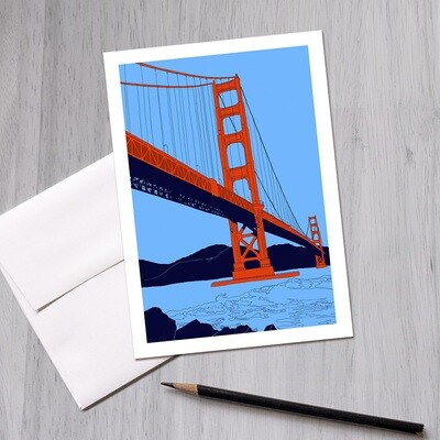 Golden Gate Bridge Greeting Card, 5x7