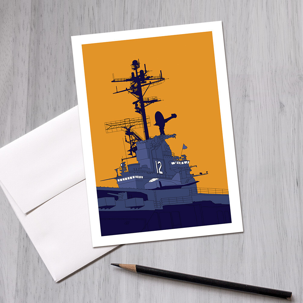 USS Hornet Greeting Card, 5x7