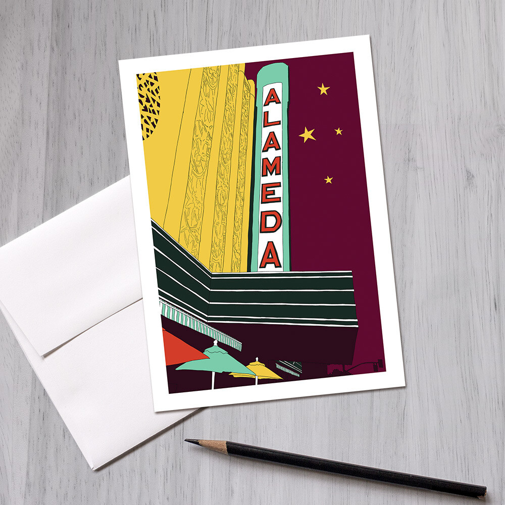 Alameda Theatre Greeting Card, 5x7 Alameda Theatre Greeting Card, 5x7