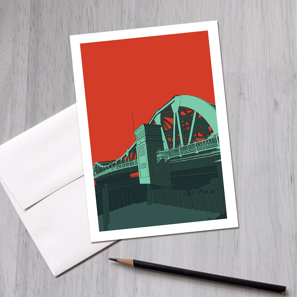 Park Street Bridge, Greeting Card 5x7