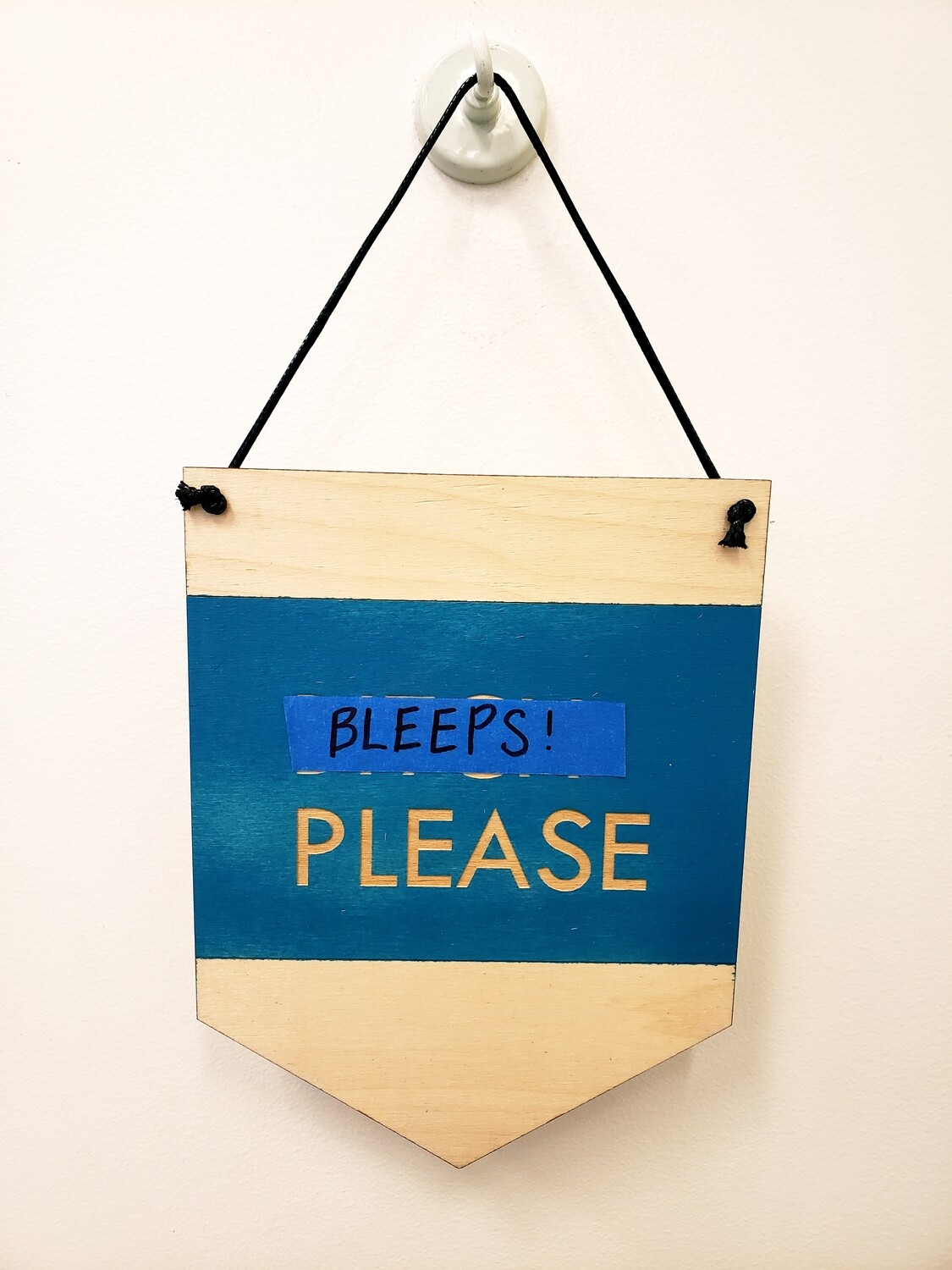 Wall Hanging, Bitch Please - Turquoise