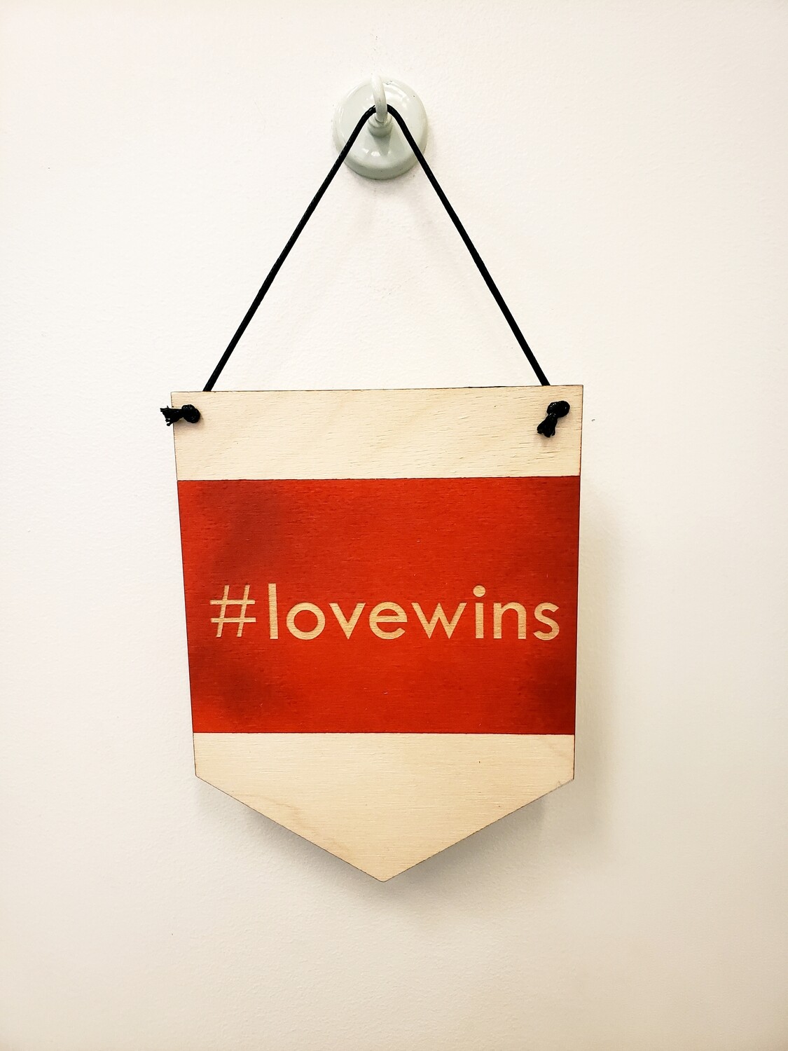 Wall Hanging, #LoveWins - Red