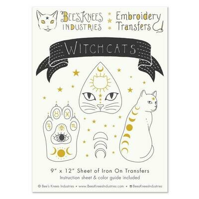 Witchcats Embroidery Transfers