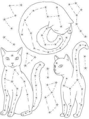 Catstellations Embroidery Transfers