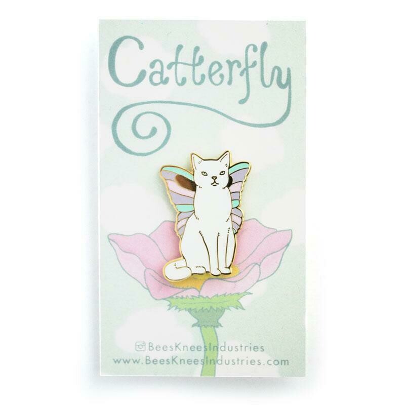 Catterfly Enamel Pin