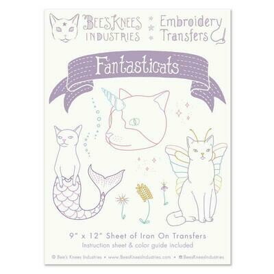 Fantasticats Embroidery Transfers