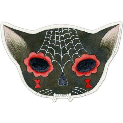 Spiderweb Sugarskull Sticker