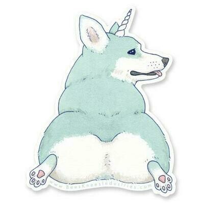 Unicorgi sticker