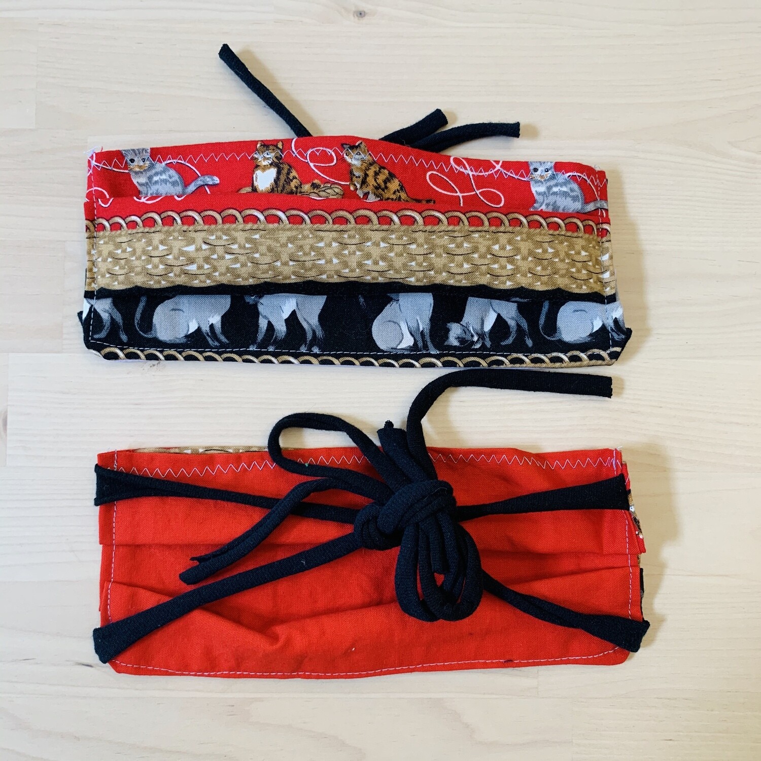 Handmade Mask w/ Pocket, Kitties