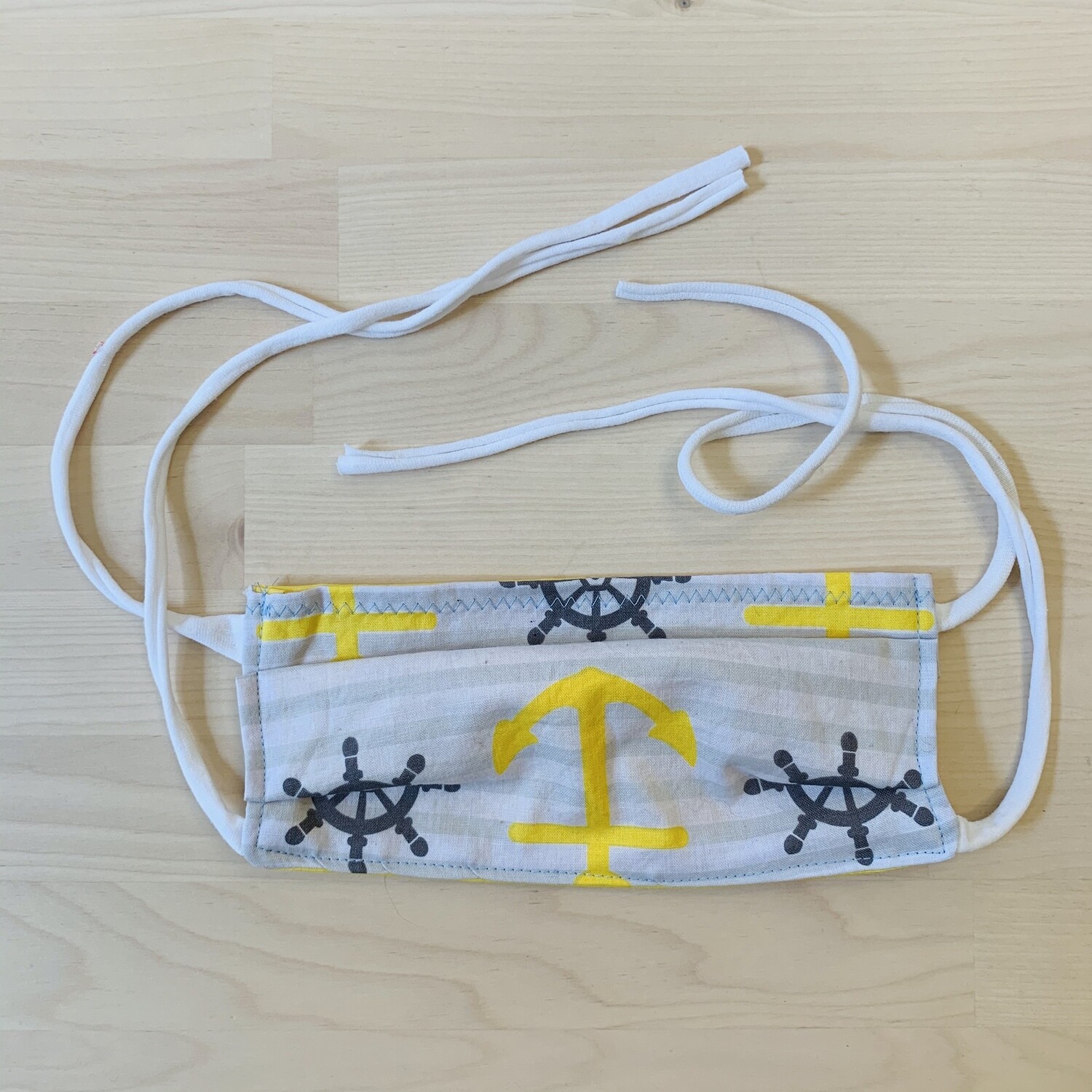 Handmade Mask w/ Pocket, Anchor