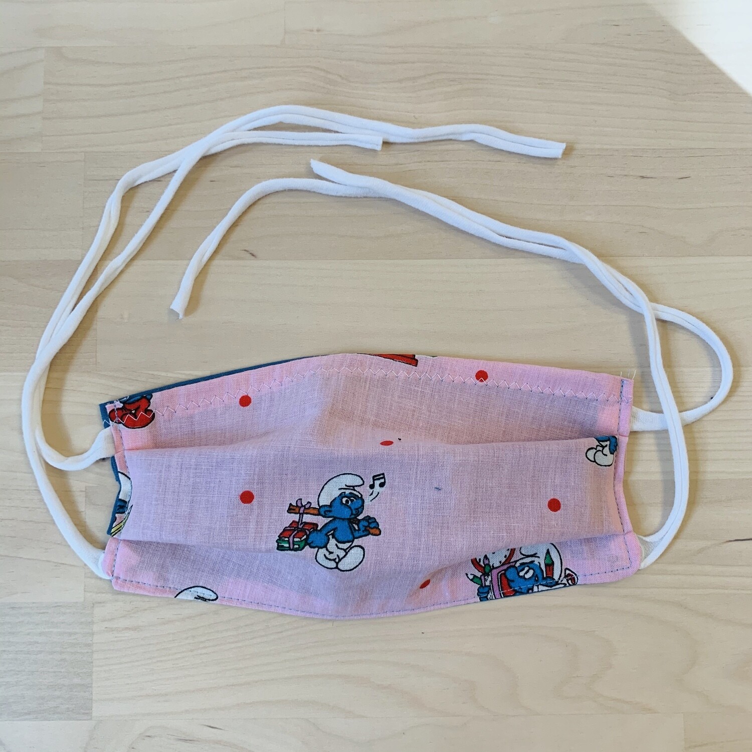 Handmade Mask w/ Pocket, Smurf
