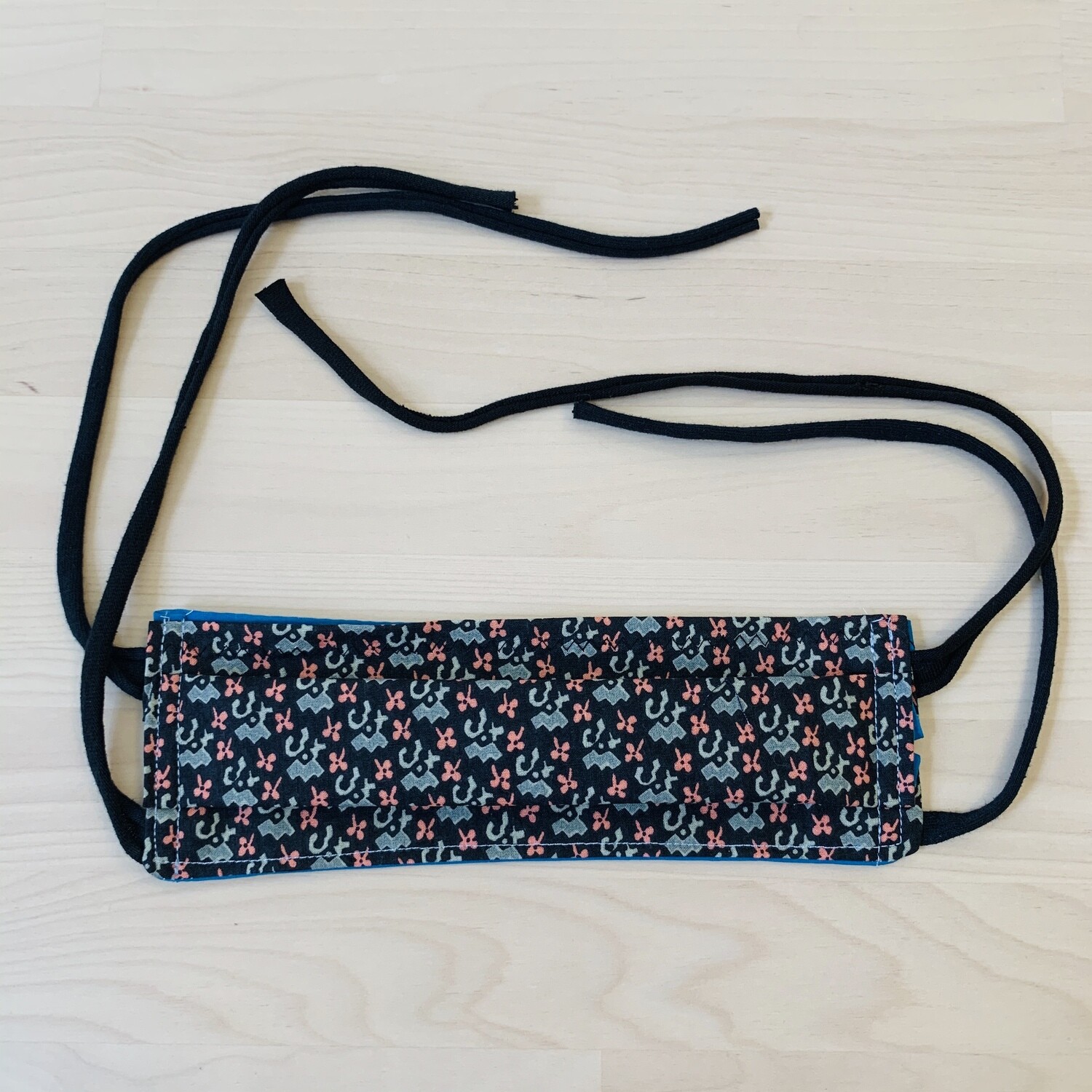 Handmade Mask w/ Pocket, Pink Flowers