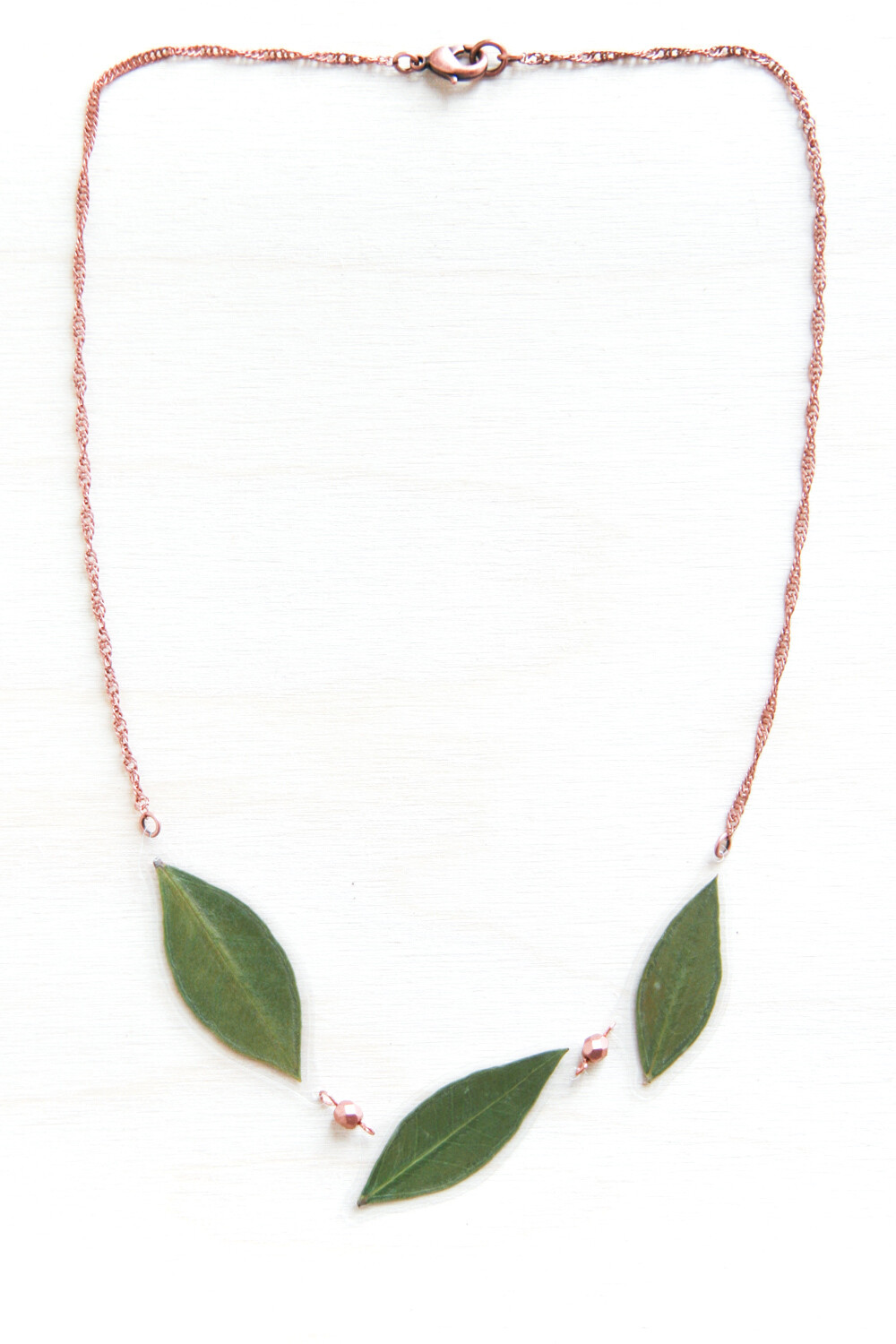 Green Myrtle Beaded Necklace - II