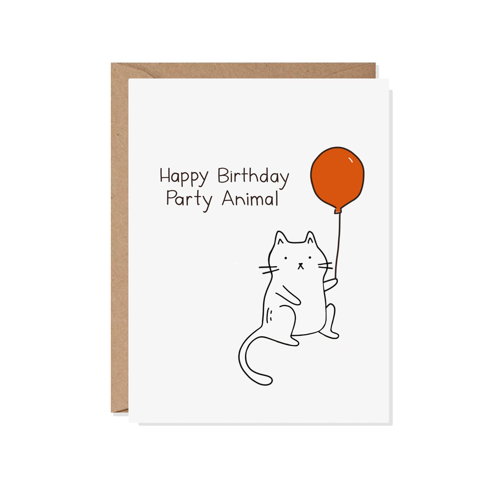 HBD Party Animal Birthday Card