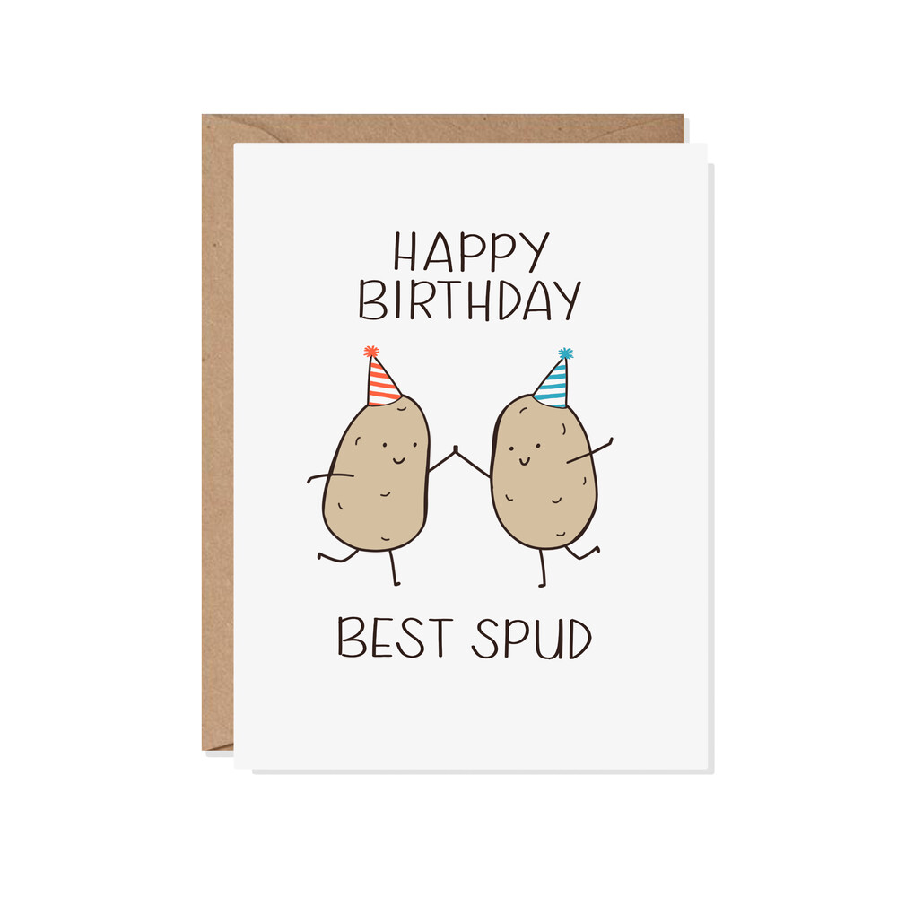 HBD Best Spud Birthday Card