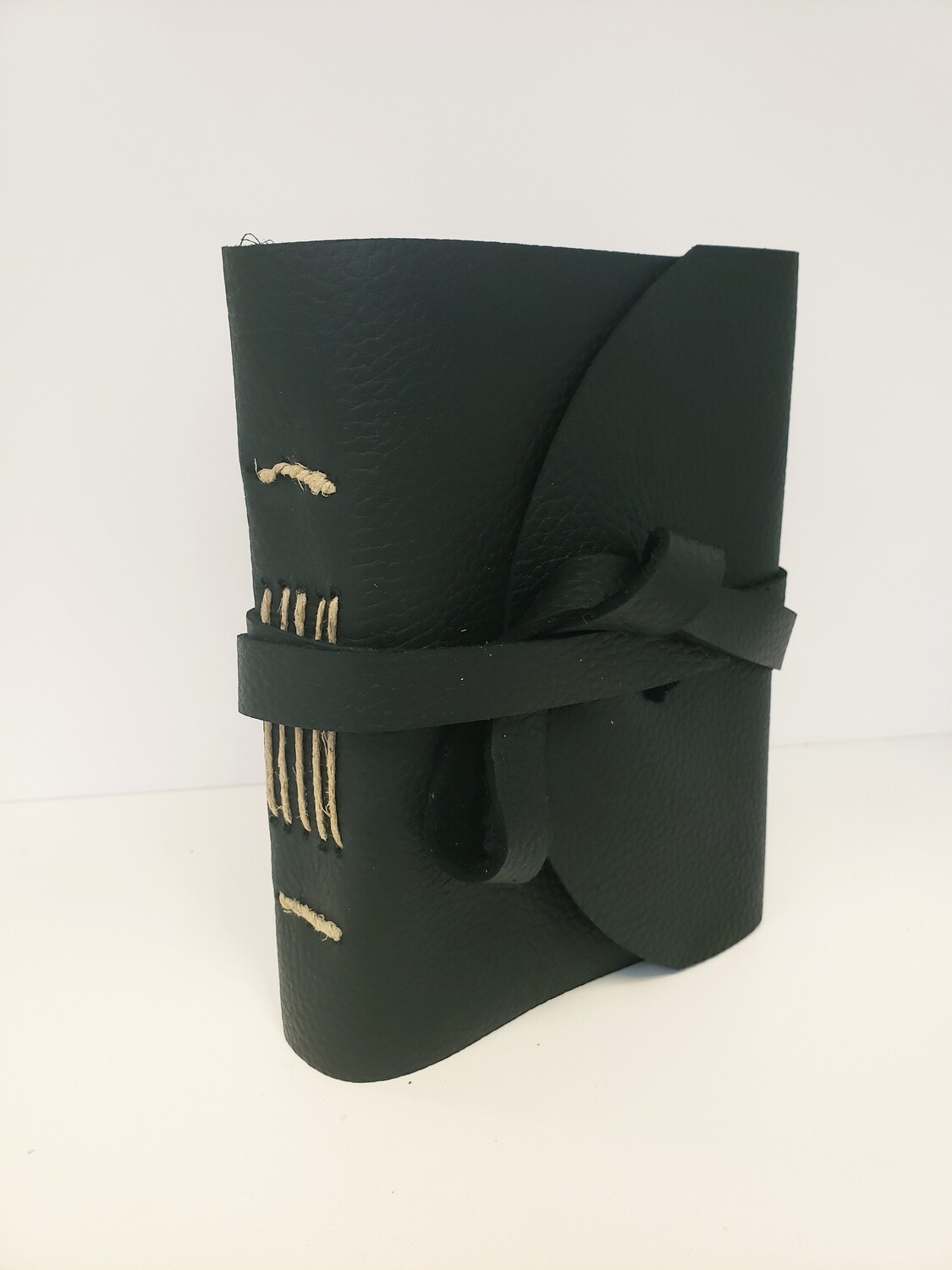 Leather-Bound Journal, Black Leather-Bound Journal, Black