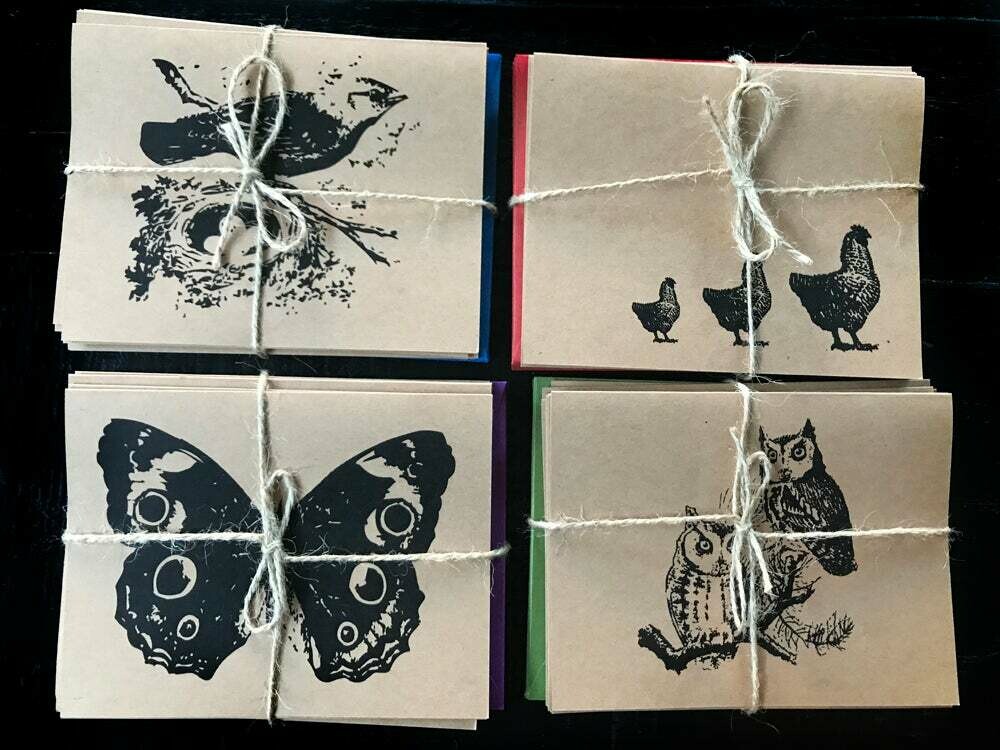 Woodland Animals - Set of 8 Assorted Cards