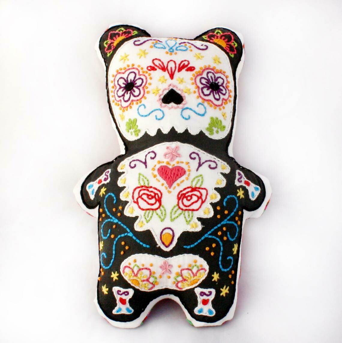 SALE - Crafty Creatures Embroidery Kit - Sugar Skull Bear