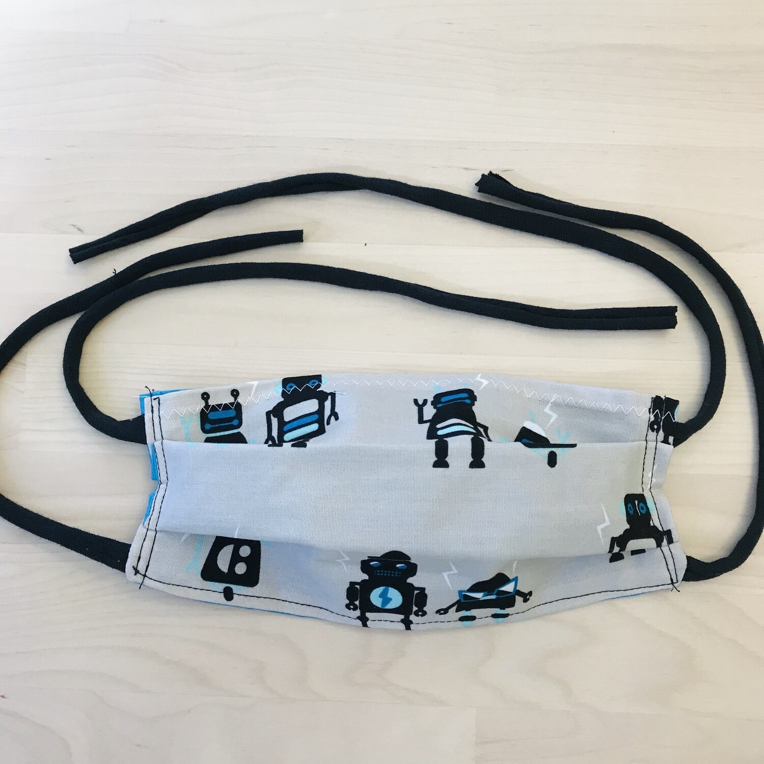 Handmade Mask w/ Pocket, Robots