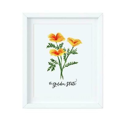 Poppies - The Golden State - Color, 8x10 Print