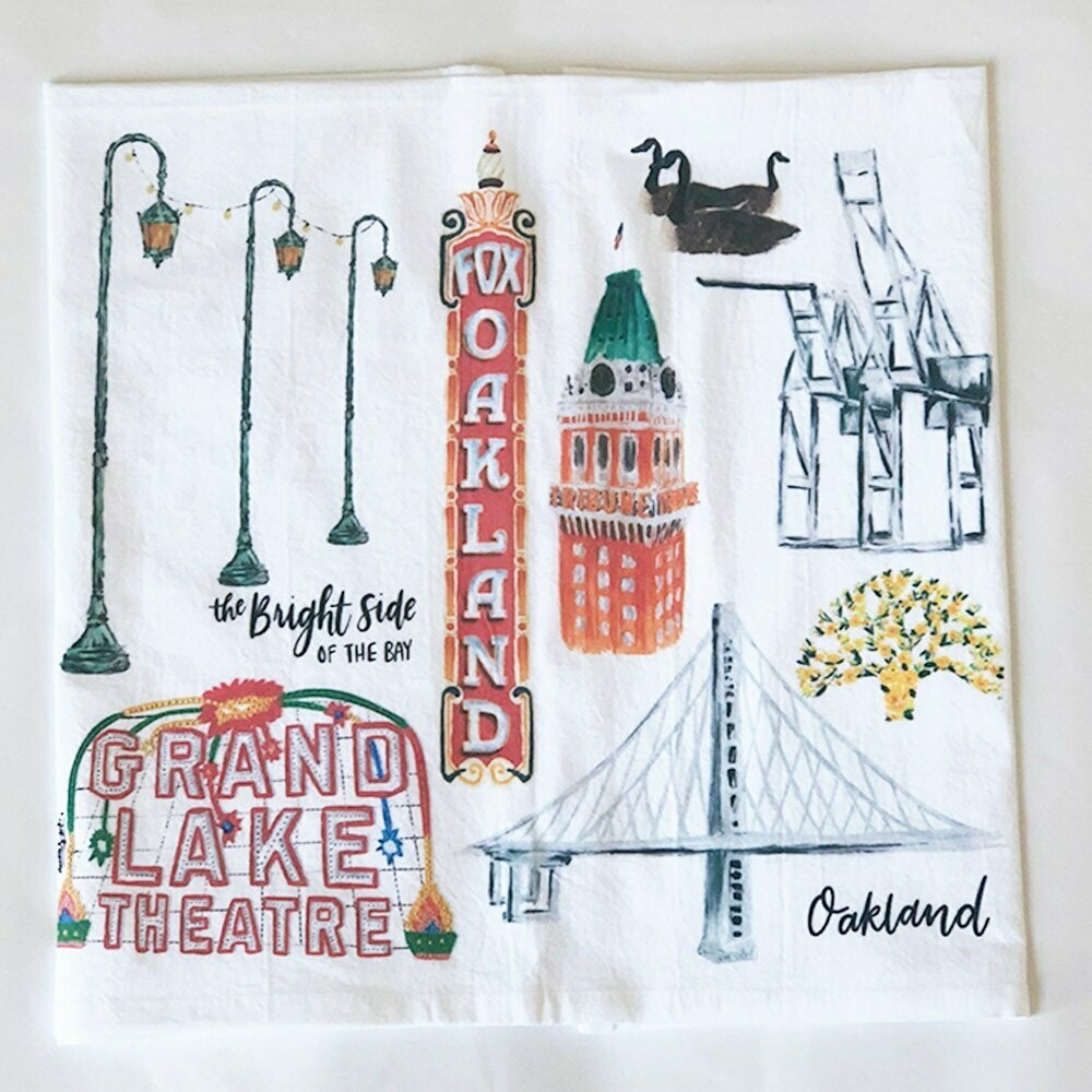 Oakland Collage Towel